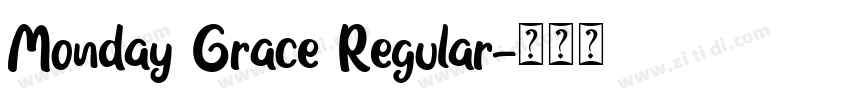 Monday Grace Regular字体转换